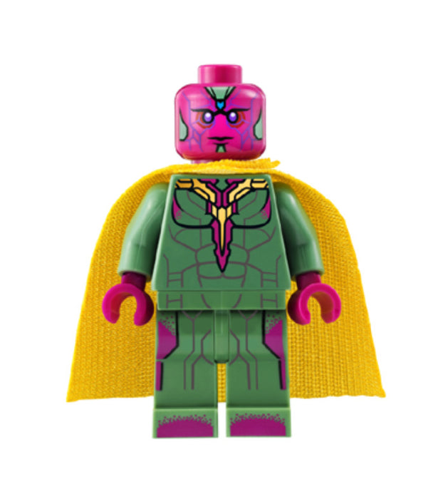 Lego Vision 76032 Dark Azure Spot on Forehead Super Heroes Avengers Minifigure