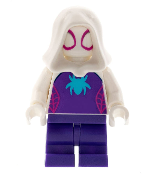 Lego Ghost-Spider 10783 10784 White Hood Spider Logo Super Heroes Minifigure