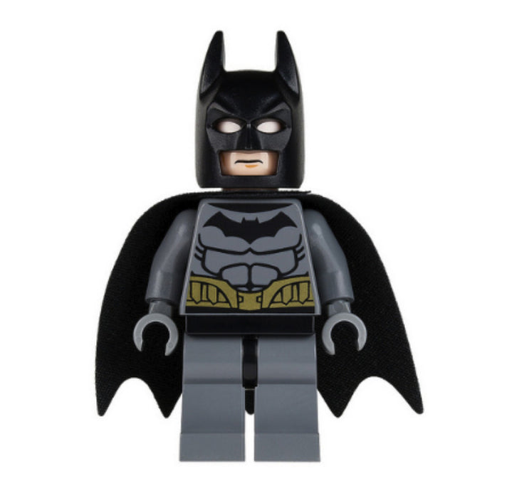 Lego Batman 76012 Dark Bluish Gray Suit, Gold Belt Super Heroes Minifigure