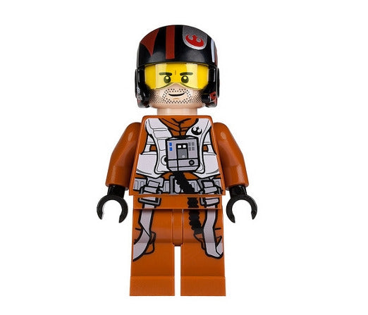 Lego Poe Dameron 75102 Pilot Jumpsuit Helmet Star Wars Minifigure
