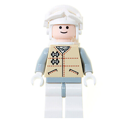 Lego Hoth Rebel 7749 Light Nougat Head Episode 4/5/6 Star Wars Minifigure