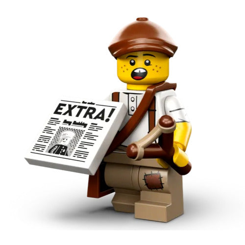 Lego Newspaper Kid 71037 Collectible Series 24 Minifigure