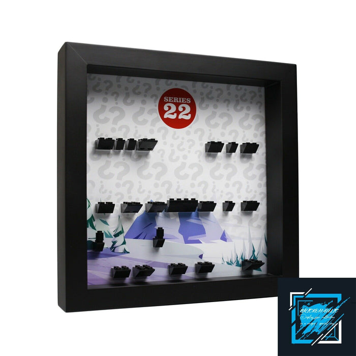 Brickohaulic Black Display Frame Case for Series 22 Minifigures 71032