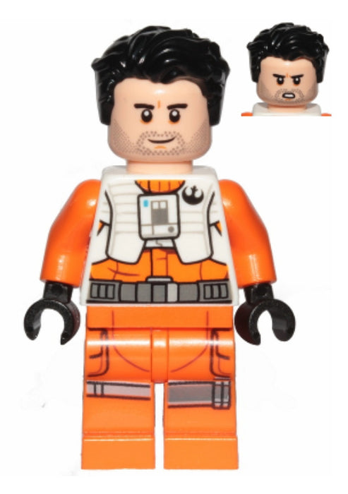 Lego Poe Dameron 75242 Pilot Jumpsuit without Belts Star Wars Minifigure
