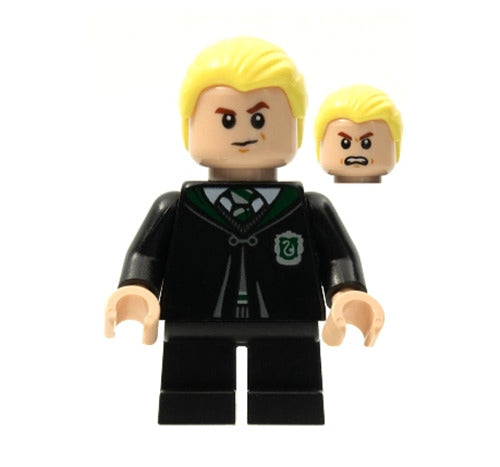 Lego Draco Malfoy 75978 76395 Black Torso Slytherin Robe Harry Potter Minifigure