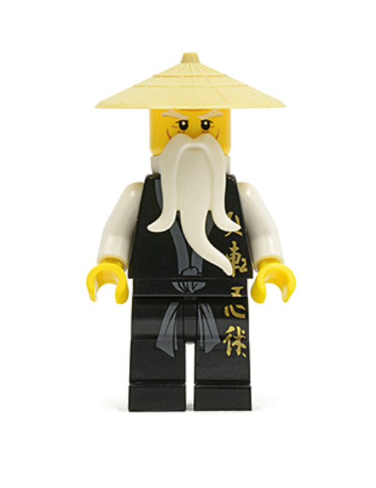 Lego Sensei Wu (Black Robe) 2507 2521 2255 Ninjago Minifigure