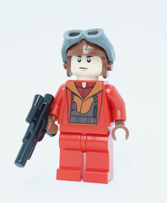 Lego Naboo Fighter Pilot 7877 9674 Red Jumpsuit Star Wars Minifigure