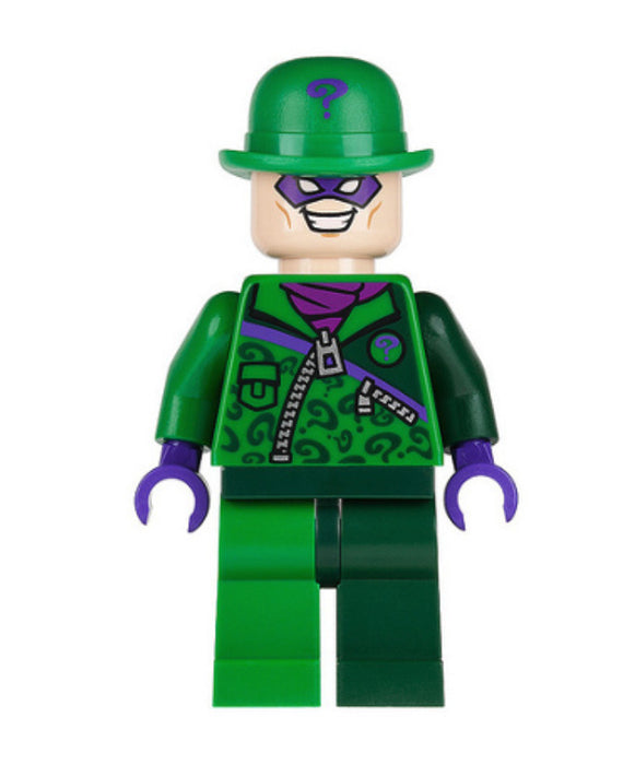 Lego The Riddler 76012 Dark Green Zipper Outfit Super Heroes Minifigure