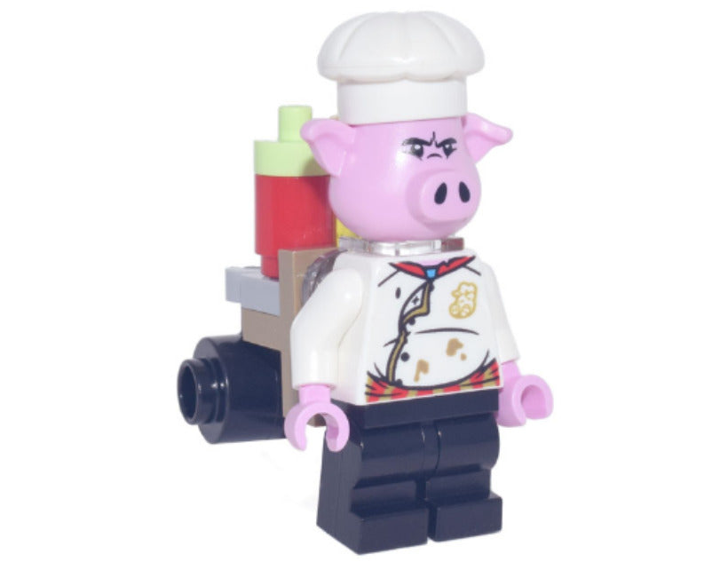 Lego Pigsy 80036 White Chef Jacket Portable Kitchen Monkie Kid Minifigure