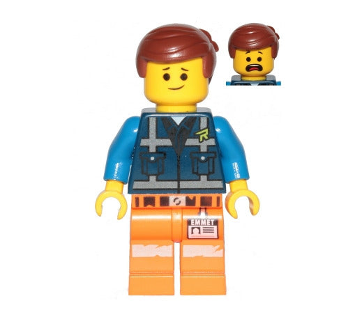 Lego Emmet 70849 Lopsided Smile Dark Blue Uniform The LEGO Movie 2 Minifigure