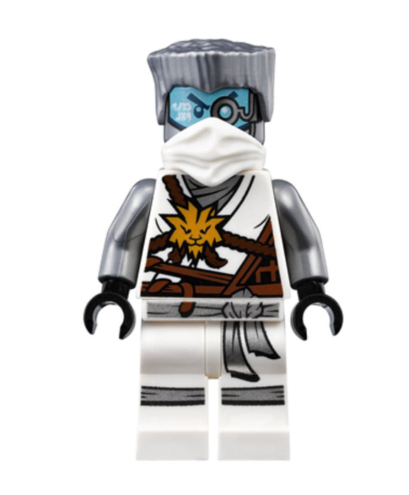 Lego Zane 70588 (Honor Robe) with Hair and White Mask Ninjago Minifigure