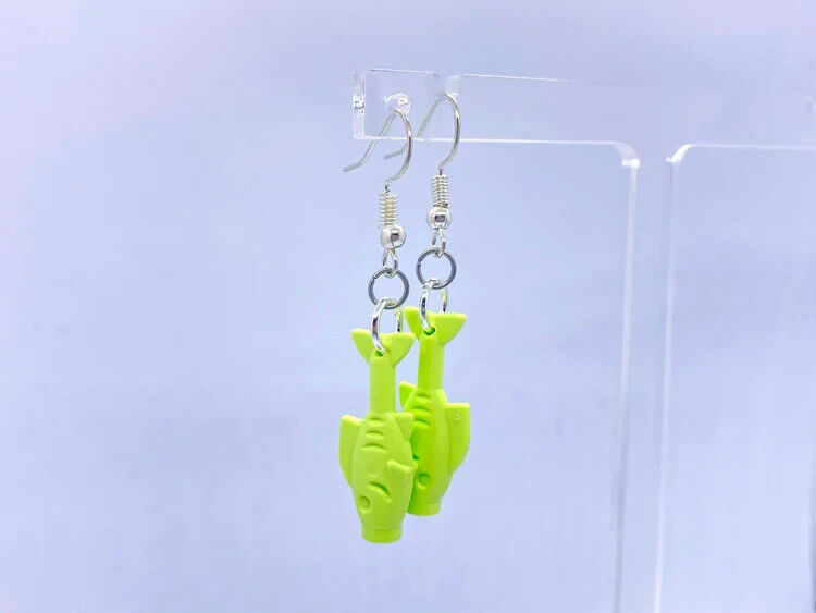 Brickohaulic Fish Earrings Handmade with LEGO® Bricks Parts