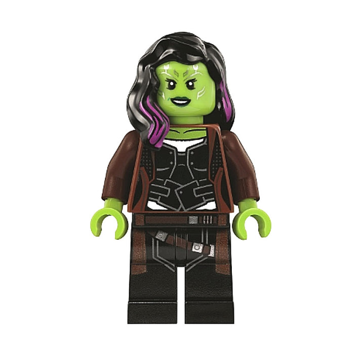 Lego Gamora 76107 Long Reddish Brown Coat Avengers Super Heroes Minifigure