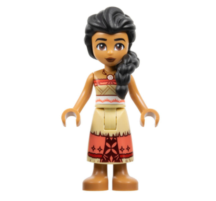 Lego Sina 43210 Red and Tan Top with Coral Long Skirt Disney Princess Minifigure