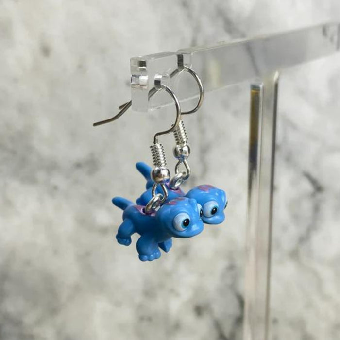 Brickohaulic Lizard Drop Earrings Handmade with LEGO® Bricks Parts