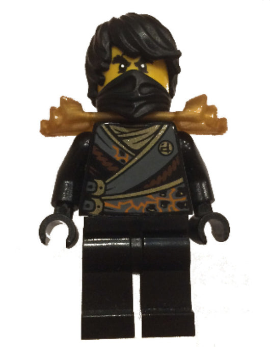 Lego Cole Rebooted w/ Armor, Hair Masters of Spinjitzu Book Ninjago Minifigure