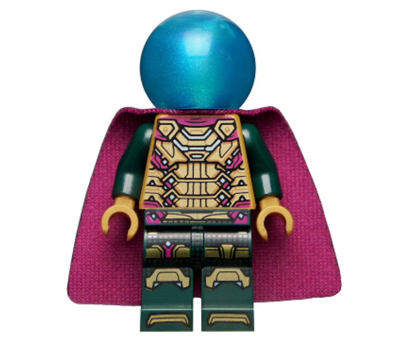 Lego Mysterio 76184 Magenta Trim Dark Azure Head Super Heroes Minifigure