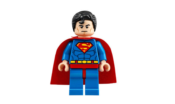 Lego Superman 76040 Blue Suit Dual Sided Head Super Heroes Minifigure