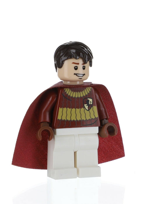 Lego Oliver Wood 4737 Dark Red Quidditch Uniform Harry Potter Minifigure