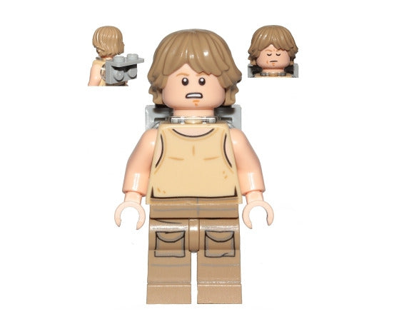 Lego Luke Skywalker 75208 Dagobah Tan Tank Top Backpack Star Wars Minifigure