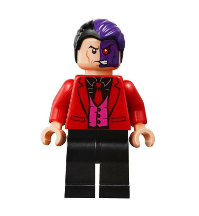 Lego Two-Face 76122 Black Shirt, Red Tie and Jacket Super Heroes Minifigure