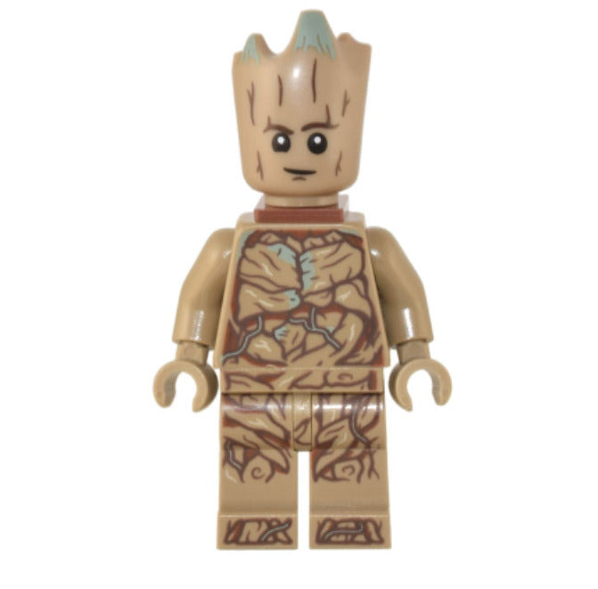 Lego Groot 76231 Teen Groot Dark Tan with Neck Bracket Super Heroes Minifigure