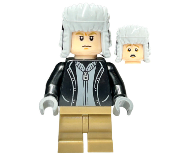 Lego Draco Malfoy 76418 Black Jacket Black Ushanka Hat Harry Potter Minifigure