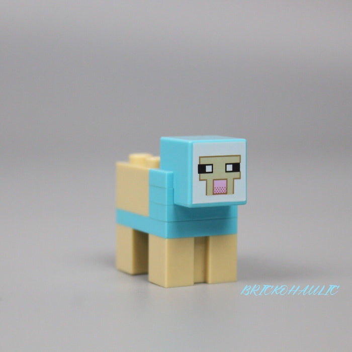 Lego Minecraft Sheep, Medium Azure, Sheared 21134 Minecraft Minifigure