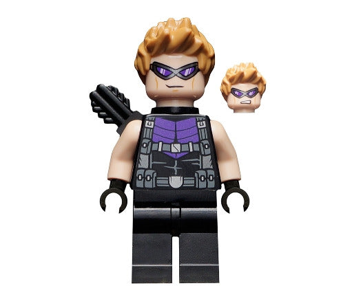 Lego Hawkeye 76143 Black and Dark Purple Suit Super Heroes Minifigure