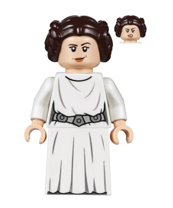 Lego Princess Leia 75244 White Dress, Detailed Belt Star Wars Minifigure