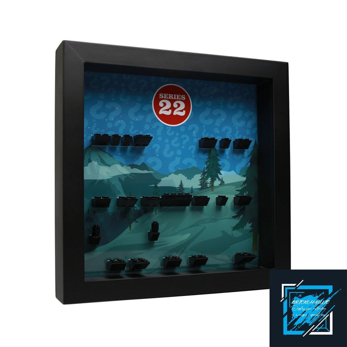 Brickohaulic Black Display Frame Case for Series 22 Minifigures 71032