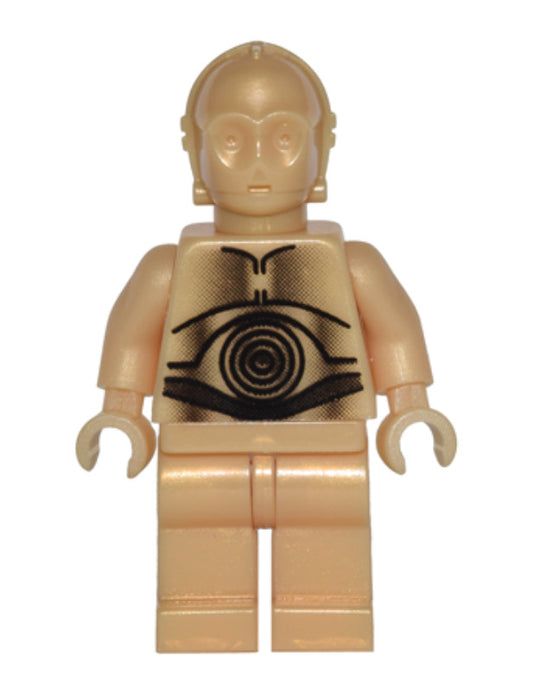 Lego C-3PO 10144 4475 7190 4504 Pearl Light Gold Star Wars Minifigure