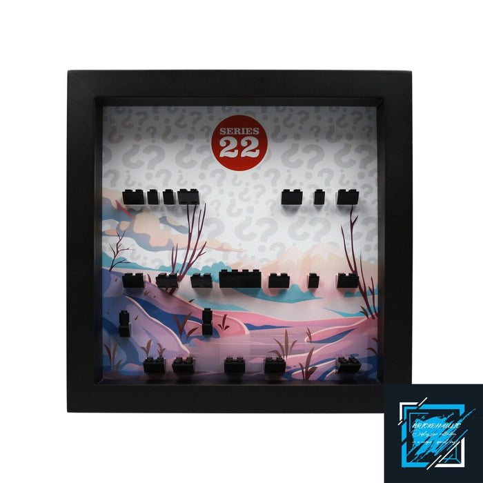 Brickohaulic Black Display Frame Case for Series 22 Minifigures 71032