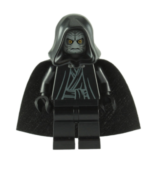 Lego Emperor Palpatine 10188 8096 Light Bluish Gray Head Star Wars Minifigure