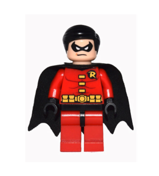 Lego Robin - Black Cape 6860 6857 30166 Super Heroes Batman II Minifigure