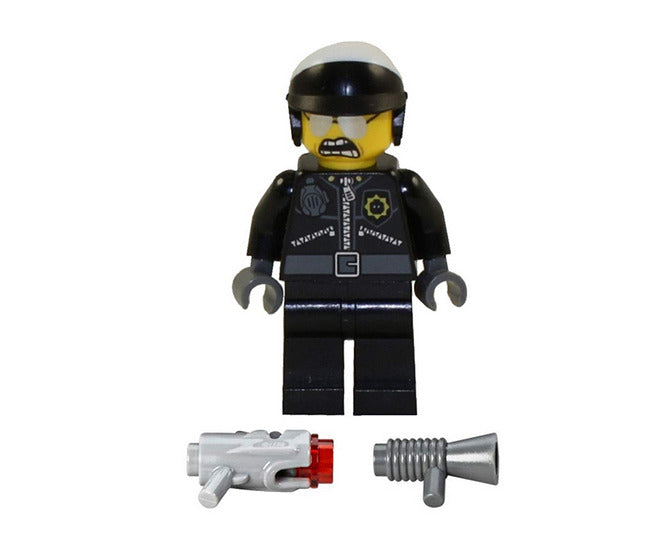 Lego Bad Cop 70819 71213 Head with Crooked Smile The LEGO Movie Minifigure