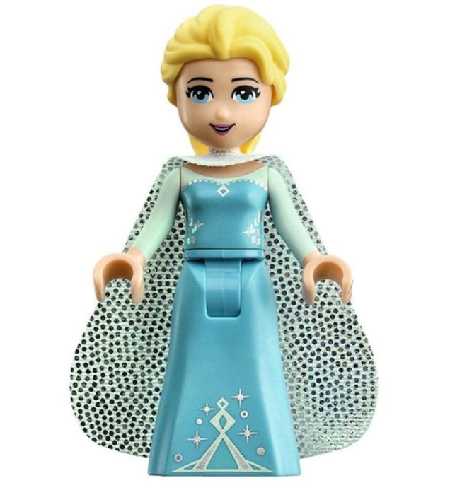 Lego Elsa 41062 Sparkly Light Aqua Cape Disney Princess Minifigure