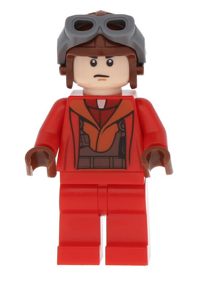 Lego Naboo Fighter Pilot 7877 9674 Red Jumpsuit Episode 1 Star Wars Minifigure