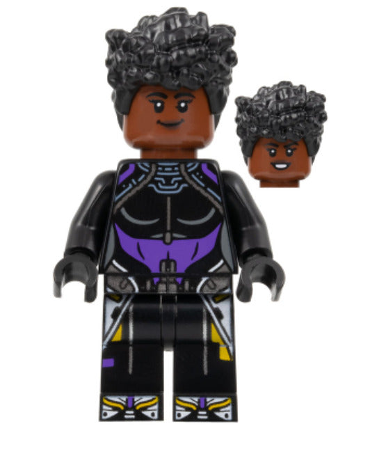 Lego Shuri 76213 76211 Black and Dark Purple Top Super Heroes Minifigure