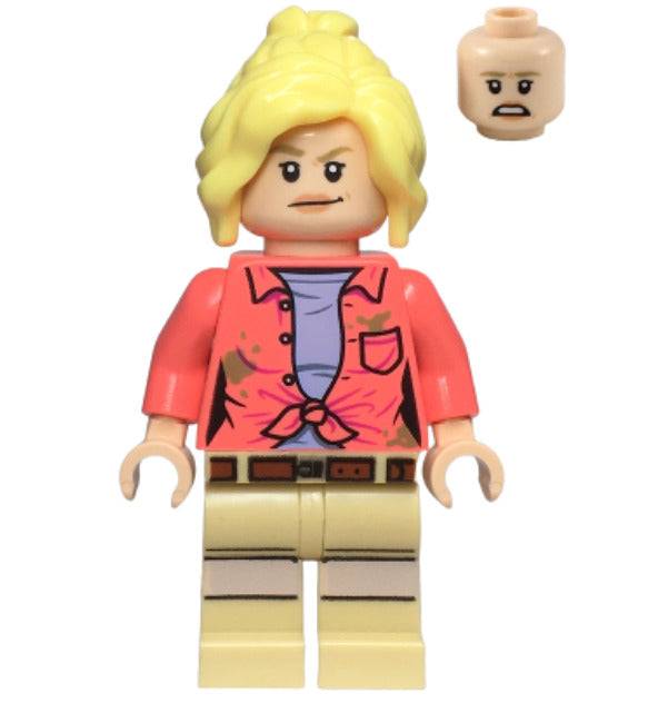 Lego Dr. Ellie Sattler 76959 Coral Shirt with Dark Tan Jurassic World Minifigure