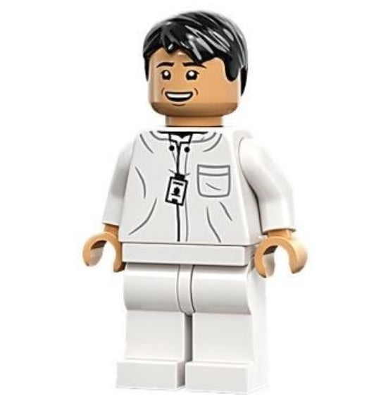Lego Dr. Henry Wu 76961 White Lab Uniform Jurassic World Minifigure