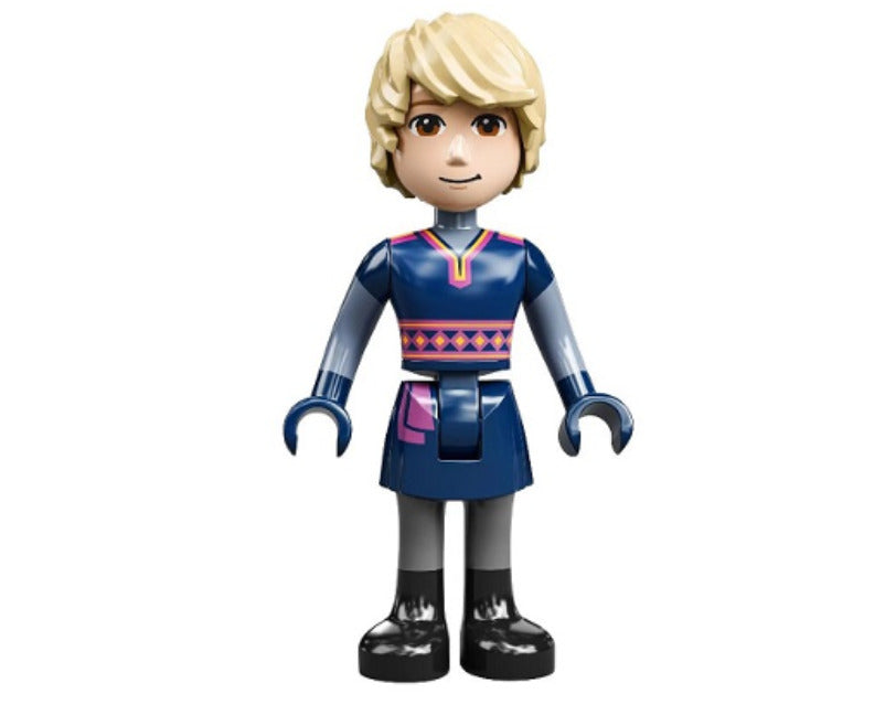 Lego Kristoff 43197 Dark Blue Tunic Black Boots Disney Princess Minifigure