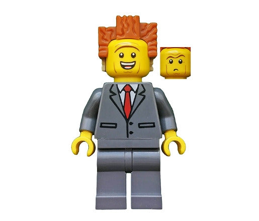 Lego President Business 70818 Smiling Raised Eyebrows The LEGO Movie Minifigure