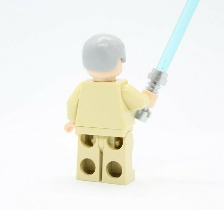 Lego Obi-Wan Kenobi 8092 (Old, Light Flesh, White Pupils) Star Wars Minifigure