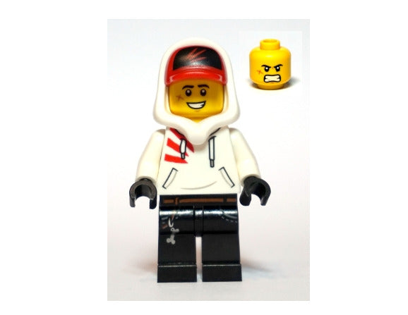 Lego Jack Davids 70430 White Hoodie Cap and Hood Hidden Side Minifigure