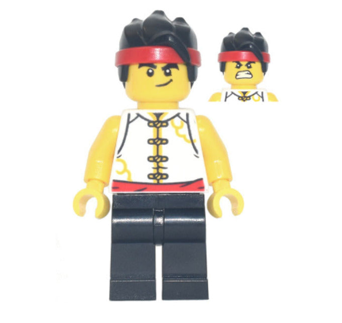 Lego Monkie Kid 80030 White Vest with Clasps and Red Belt Monkie Kid Minifigure