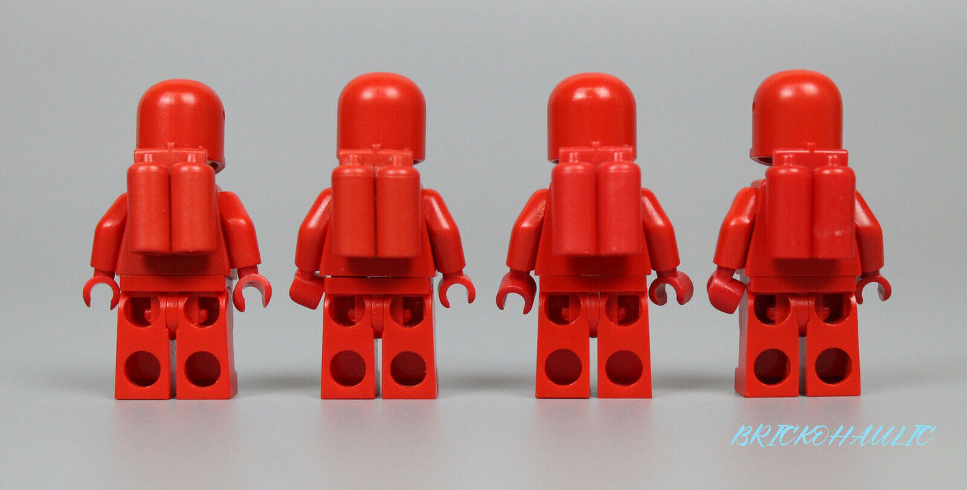 Lego Classic Space 6783 6980 6985 Red with Airtanks Space Minifigure Lot of 4