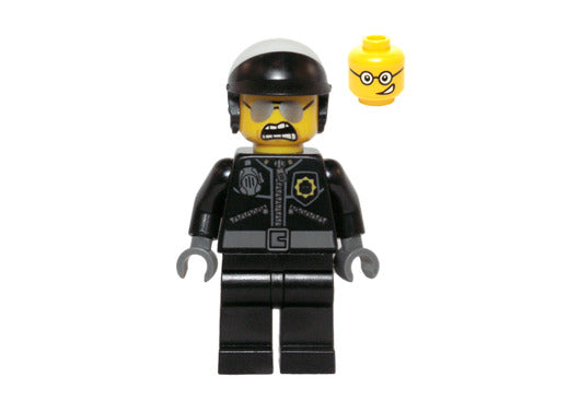 Lego Bad Cop 70819 71213 Head with Crooked Smile The LEGO Movie Minifigure