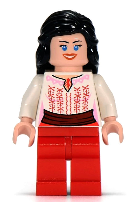 Lego Marion Ravenwood 7195 Red and White Cairo Outfit Indiana Jones Minifigure