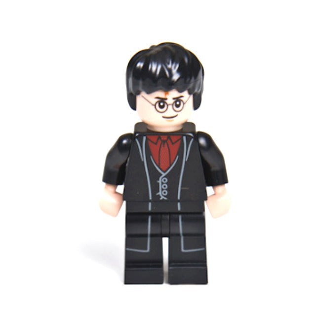 Lego Harry Potter Black Long Coat and Vest, Tie Magical World Book Minifigure